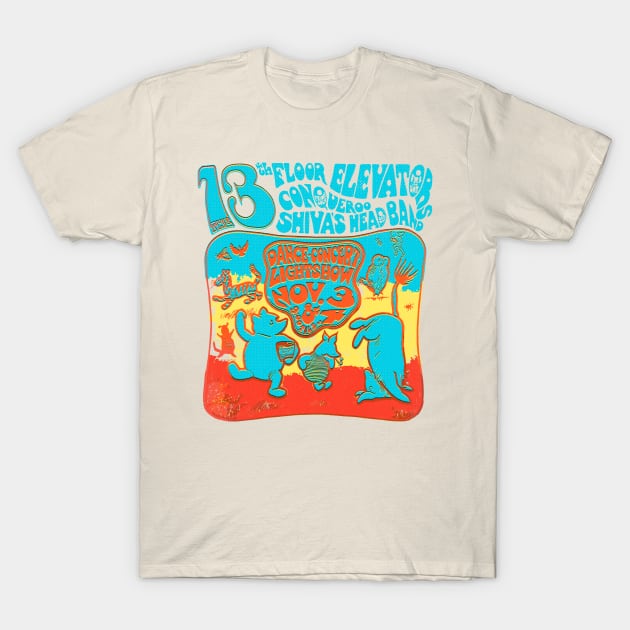 13th Floor Elevators T-Shirt by HAPPY TRIP PRESS